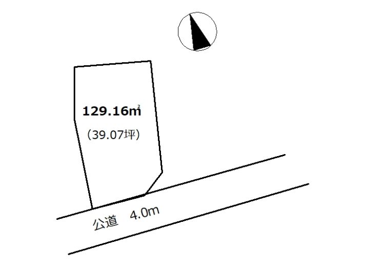 土地面積　129.16㎡