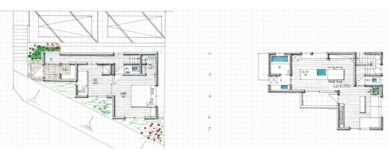 建物プラン例（4号地）建物価格1800万円、建物面積79.66m2